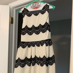 Black and white cocktail dress by Skies are Blue